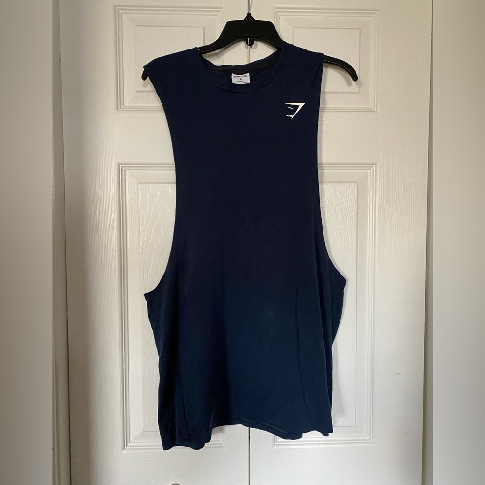 Gymshark Men’s Blue XL Drop Arm Tank Top